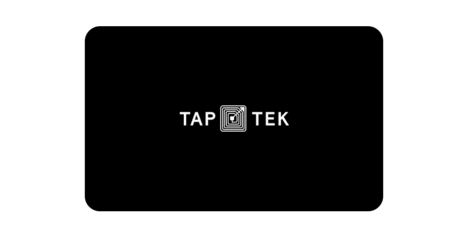 TapTek Platinum Black NFC Business Card